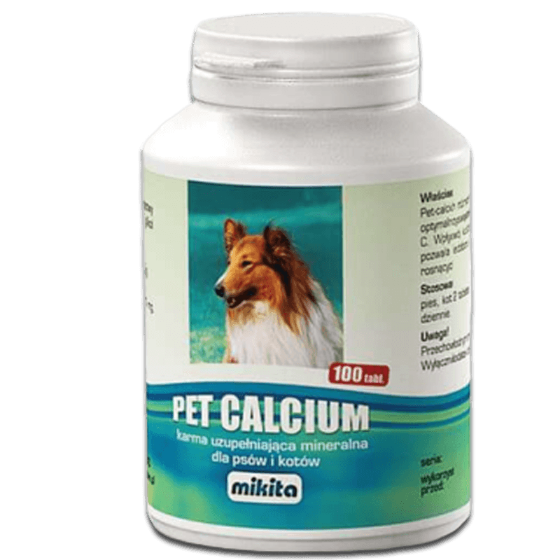 Mikita Pet Calcium - preparat witaminowy z magnezem i wit. C 100 tab.