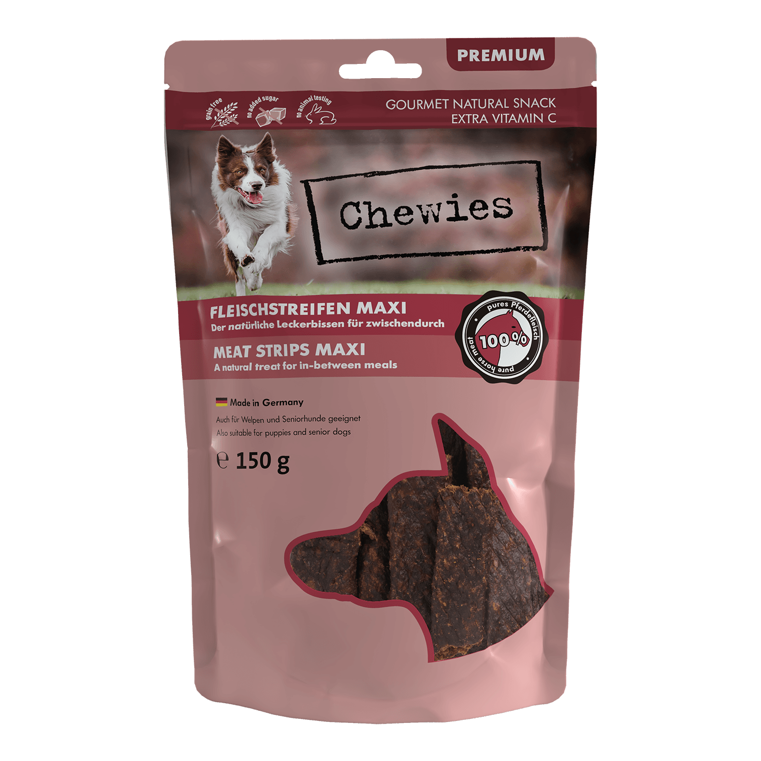 Chewies Paski 100% mięsne konina 