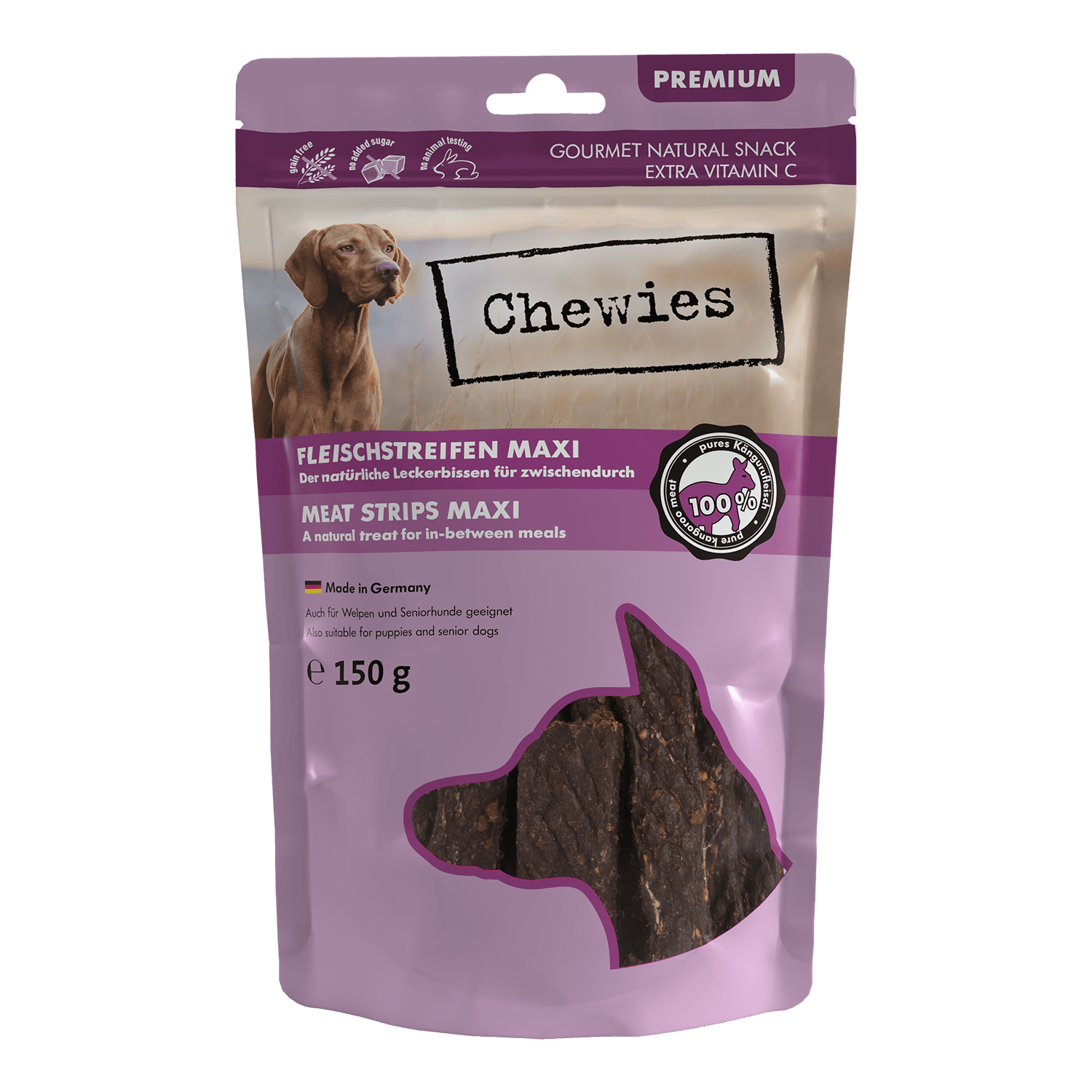 Chewies Paski 100% mięsne kangur 